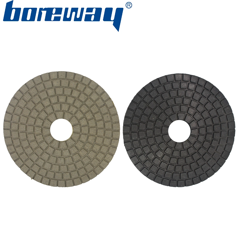 5inch 125mm black and white BUFF polishing pads for stone ceramic