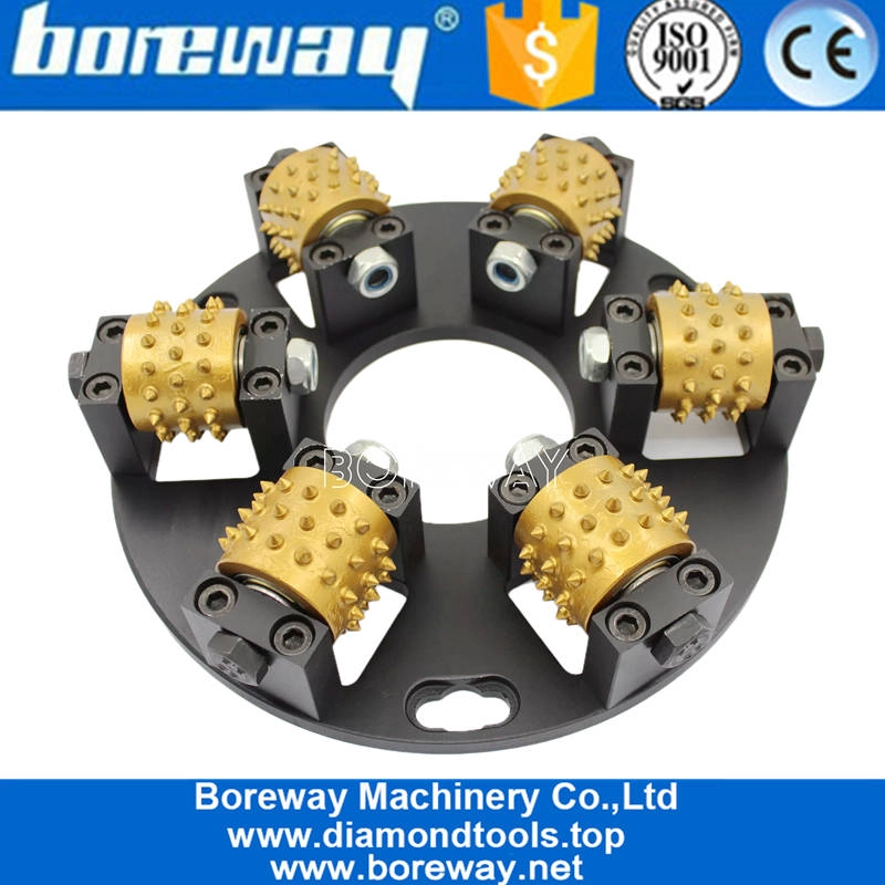 270mm Litchi Surface Bush Hammer Disc Grinding Plate for Husqvarna Floor Grinder