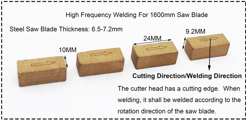 Professional Cutting Marble Segment For 1.6mm Single Saw Blade Iranian Market 03