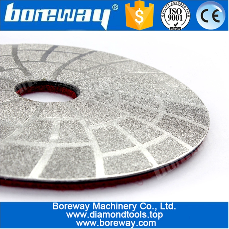 4inch Diamond Polish Pad Vacuum Brazing Polishing For Granite Concrete Marble 