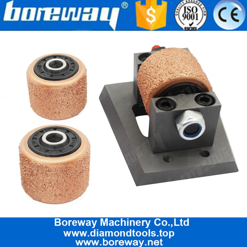 Special Designed Horseshoe Type Vacuum Brazing Bush Hammer Roller 2