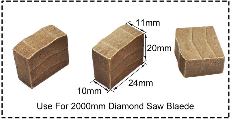 Wet Cutting Diamond Blade Segment Granite Head For European Countries