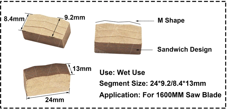 Stone Block Cutting Diamond Segments Manufacturer