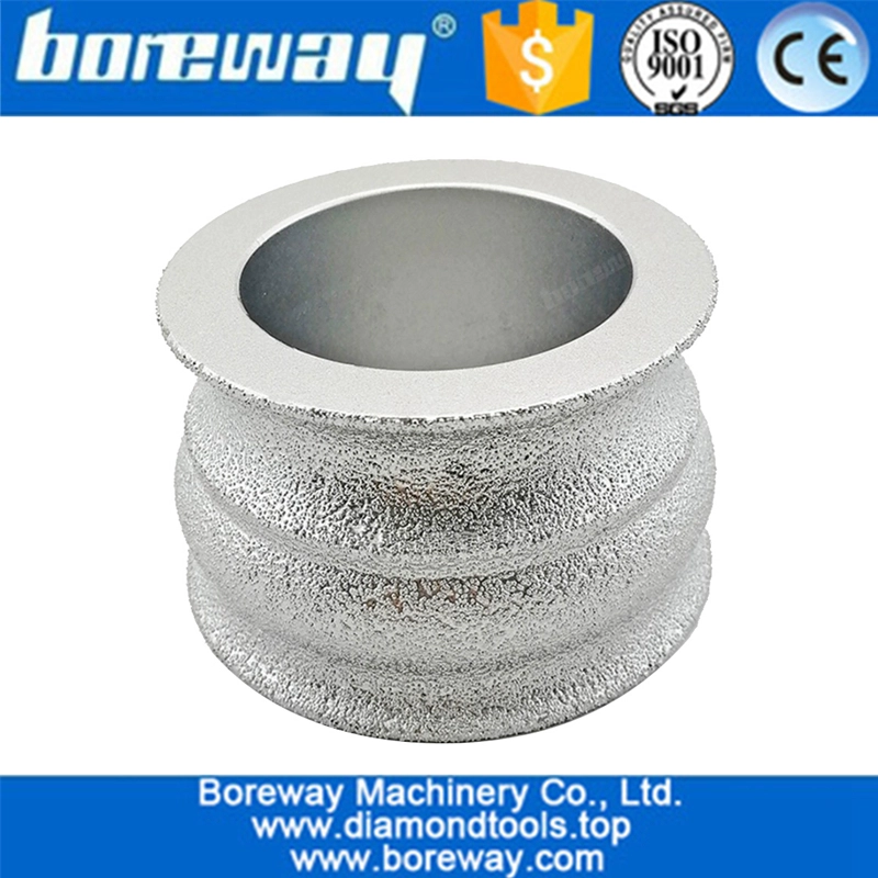 Vacuum Brazed Diamond Hand Profile Wheel for Granite Marble and Stone Edge Cutting