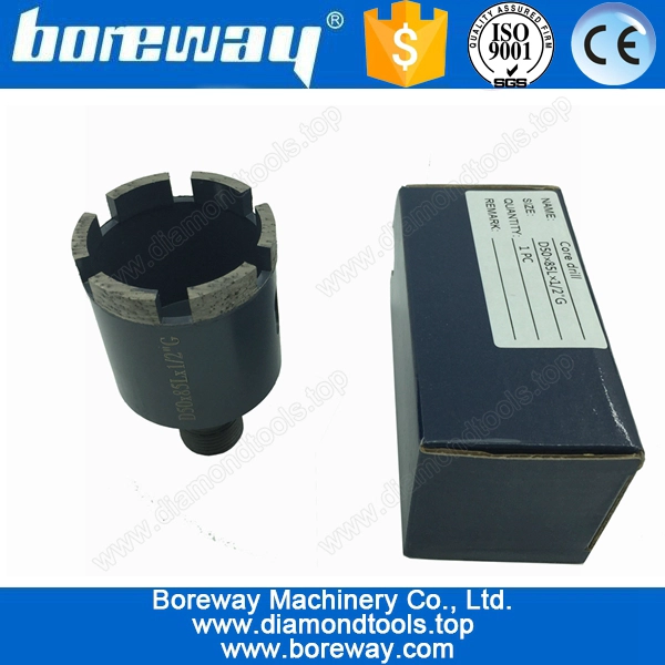 CNC Diamond Core Drillig Bits For Marble Granite Stone D50*85L*1/2