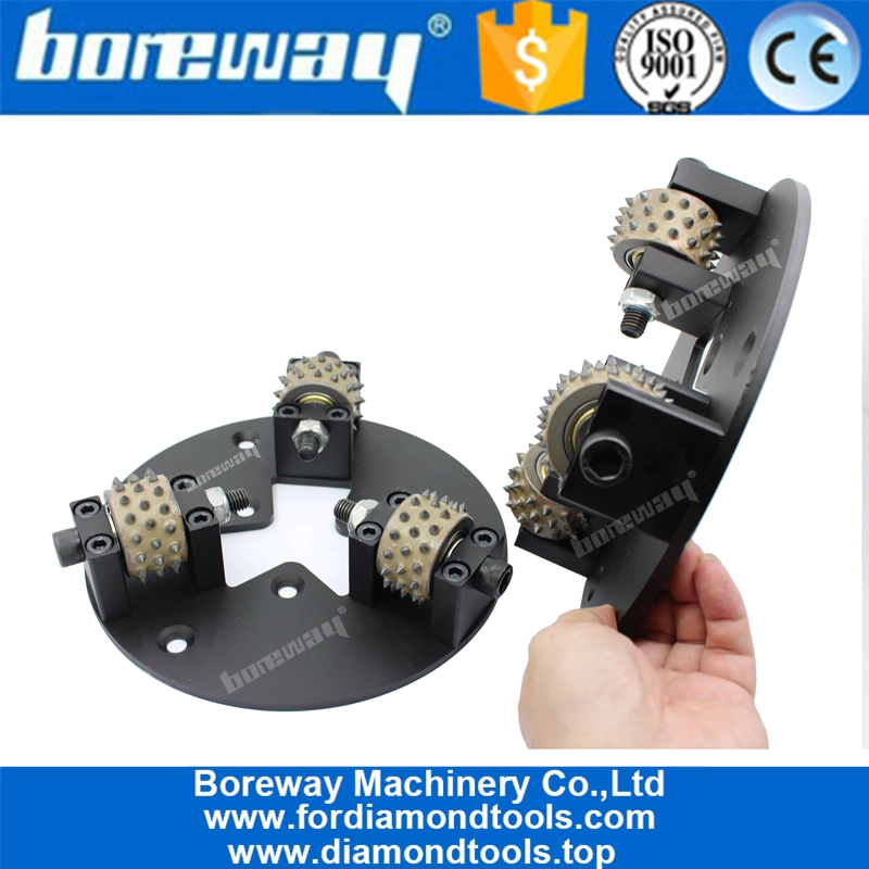 HTC 230MM Bush Hammered Disc With 3 Rollers