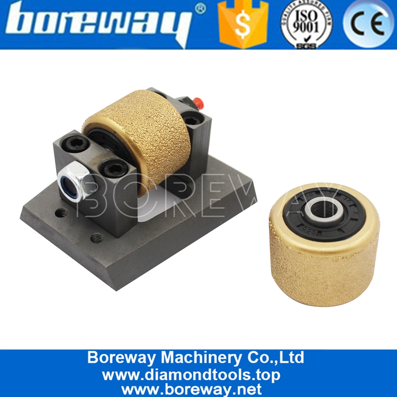 Rotating Vacuum Brazing Bush Hammer Roller With A Steel Base 05