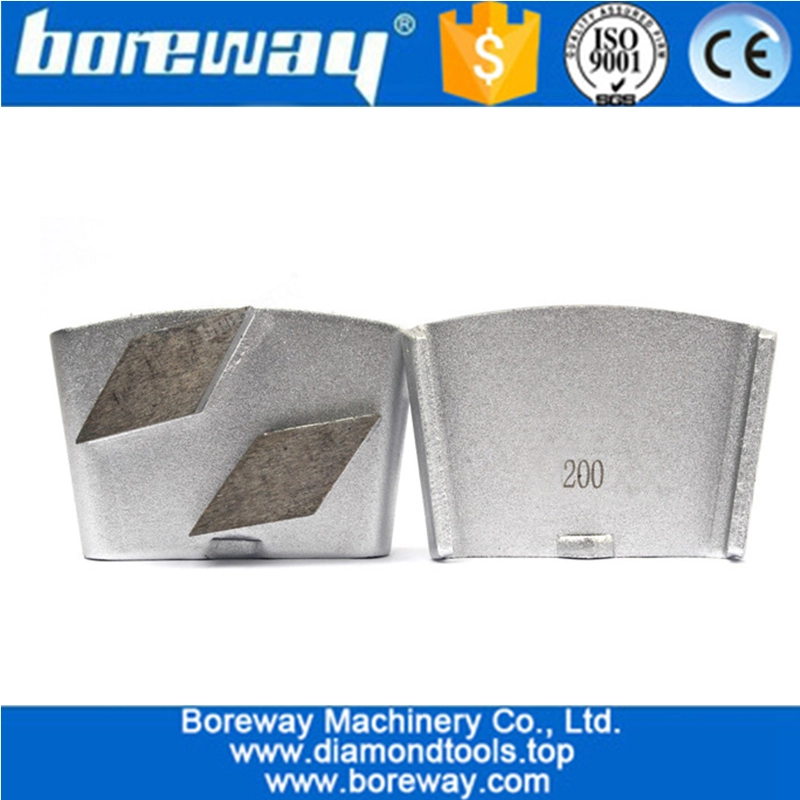 HTC Diamond Trapezoid  Grinding Disc Block Segment For Concrete Floor Coarse Polishing