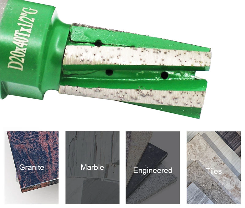 Diamond Finger Drill CNC Bit With Bottom Segment 