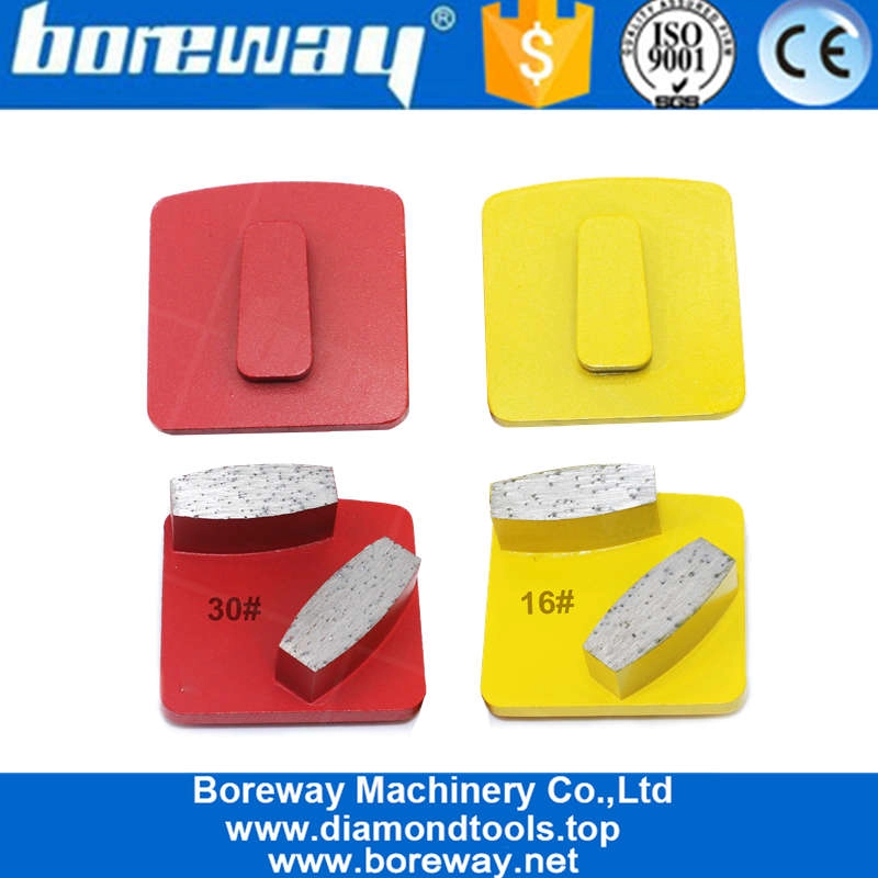 Metal Bond Oval Segment Diamond Grinding Disc Concrete Terrazzo Floor Redi Lock Shoe for Husqvarna Floor Grinder 