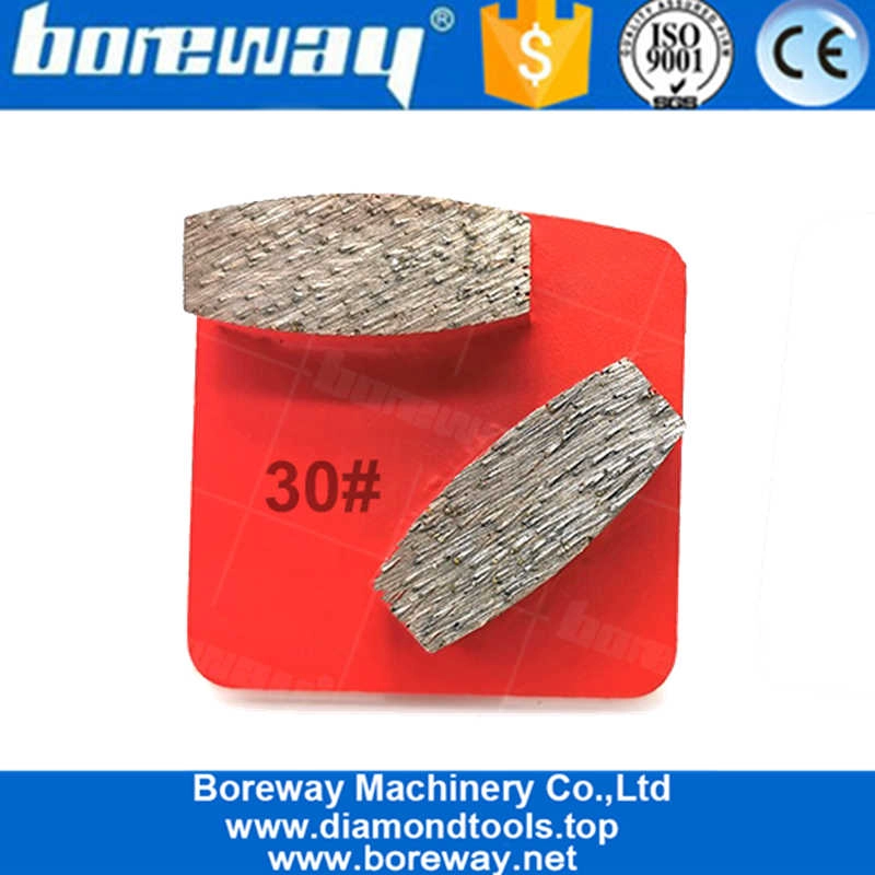 Metal Bond Oval Segment Diamond Grinding Disc Concrete Terrazzo Floor Redi Lock Shoe for Husqvarna Floor Grinder 