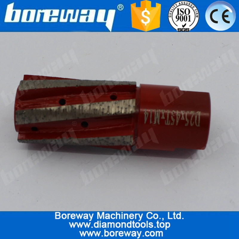 D25x45TxM14 Segmented Zero Tolerance Sink Wheels For Stone