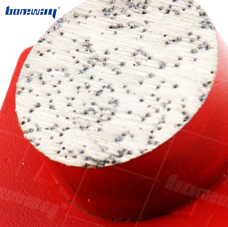 Single Round Segment Two Pins Floor Disc Metal Grinding Block For Werkmaster Floor Grinder