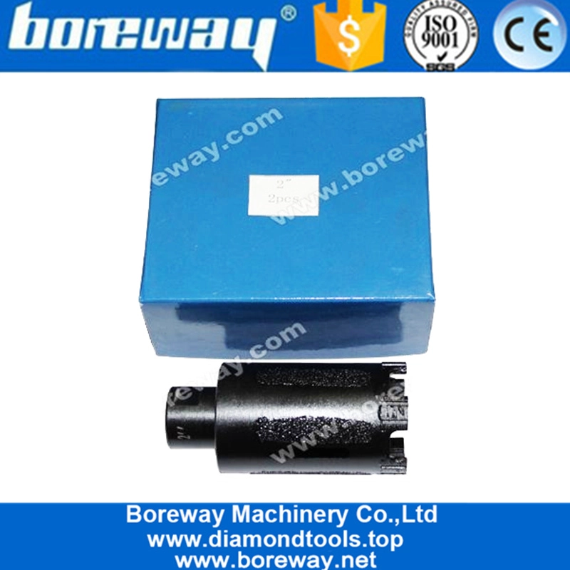 Manufacturer of 20MM-128MM Vacuum Brazed Diamond Dry Core Bits