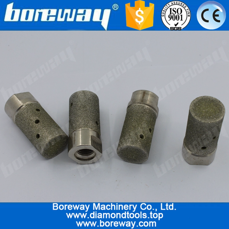 D25x40TxM14 Electropladed Tolerance Diamond Drum Wheel For Counter Top