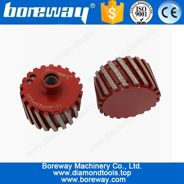 去杂质节块式金刚石铣轮 D75 * 45T * 5/8