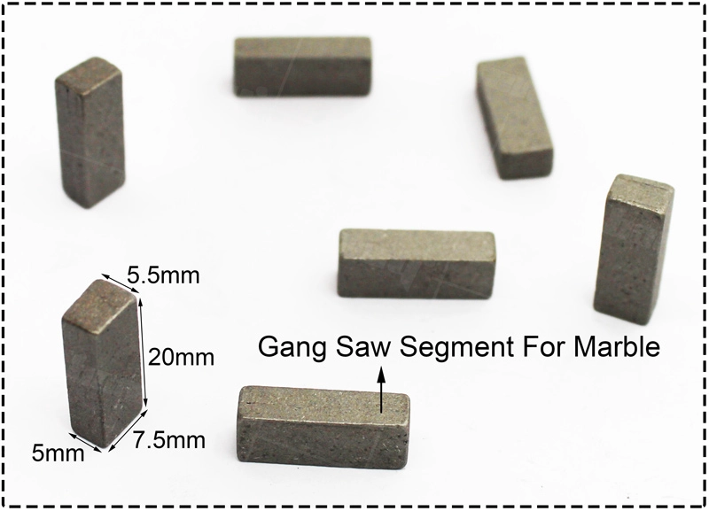 Diamond Gang Saw Segment Silver Welding Factory