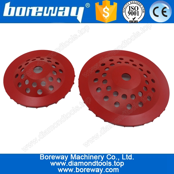 D180*22.23mm*200# segmented type diamond cup grinding wheels