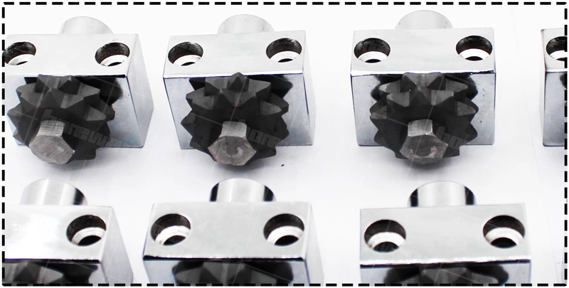 Star Type 20 Teeth Rotary Bush Hammer Roller With Stand Manufacturer & Suppliers 5