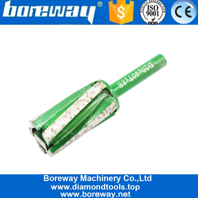 Clamping Handle Diamond Finger Bit With Bottom Segment