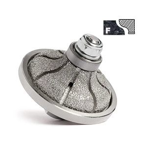 Vacuum brazed diamond profiling wheel