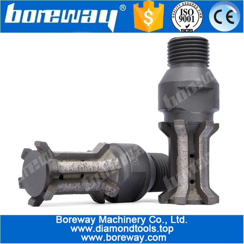 Diamond CNC Finger Bit D20x30x1/2 Gas Thread For Edge Grinding Granite Marble