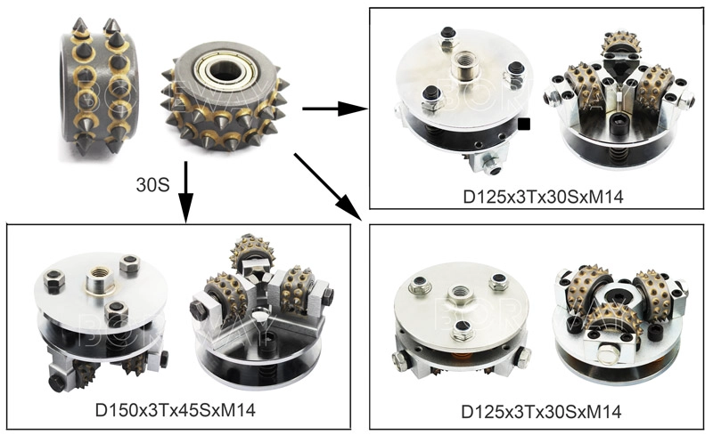 30 Teeth Worth Buying Diamond Bush Hammer Tools Top Quality Grinding Roller With Good Factory Price