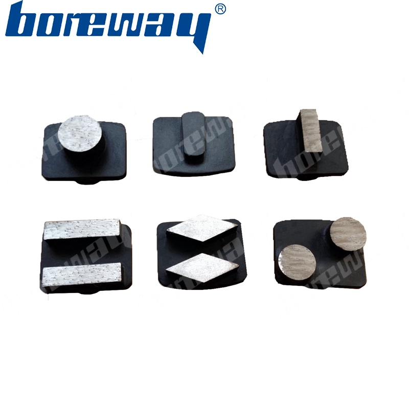 1 sixangle segment floor grinding blocks with external plug for scanmaskin floor grinder