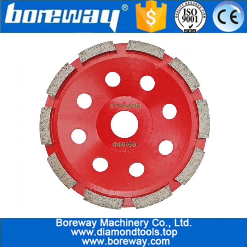 Diamond Tool Single Row Segmented Diamond Grinding Cup Wheel 