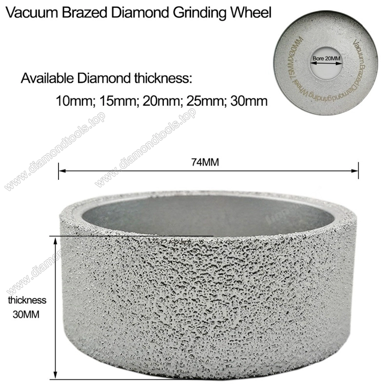 Vacuum Brazed Diamond Grinding wheel wholesale Flat Sanding Disc Diamond hand profile wheels