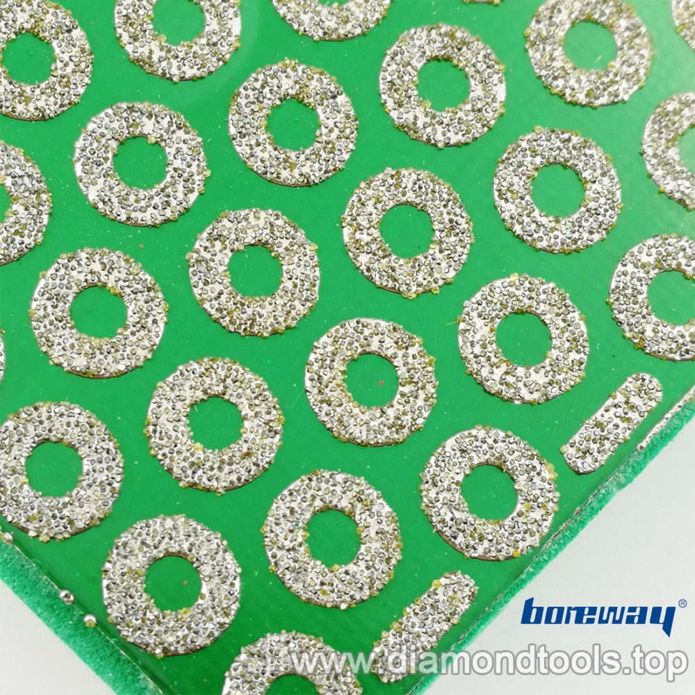 Diamond Hand Polishing Pad for concrete stone 90X55MM Diamond Hard Foam-backed Hand Pad 02