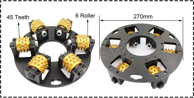 270mm Single Layer Rotary Bush Hammer Disc For Husqvarna Floor Grinder 011