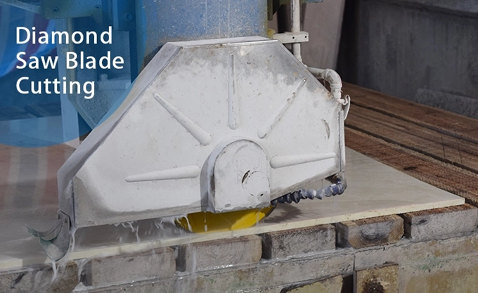 Boreway High Efficiency Marble Cutting Notched Diamond Segment For Edge Cutting