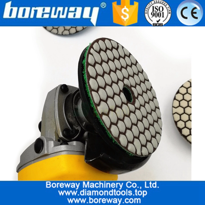 Dry Flexible Diamond Polishing Pads 4inch 100MM Resin Bond Diamond Flexible Diamond sanding disc 04