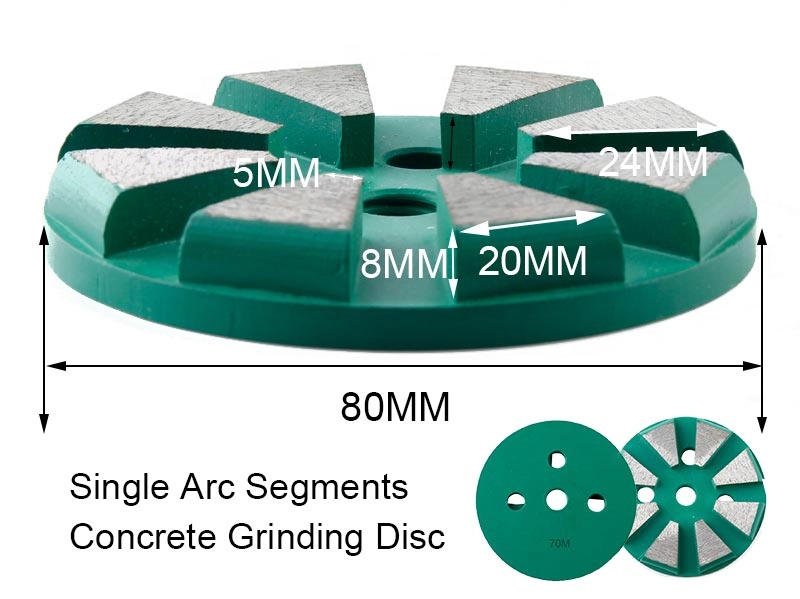 Chinese Wholesaler Single Arc Segments Round Grinding Pads