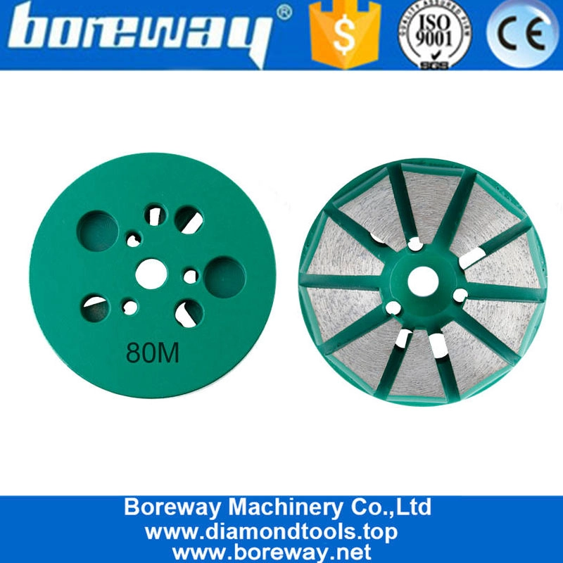 Factory Price Redi Lock Concrete Grinding Shoes Diamond Grinding Plate Pads For Husqvarna Machine 