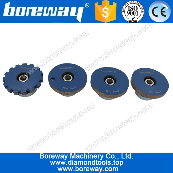 F20*M10 complete set diamond router bit for grinding stone slab