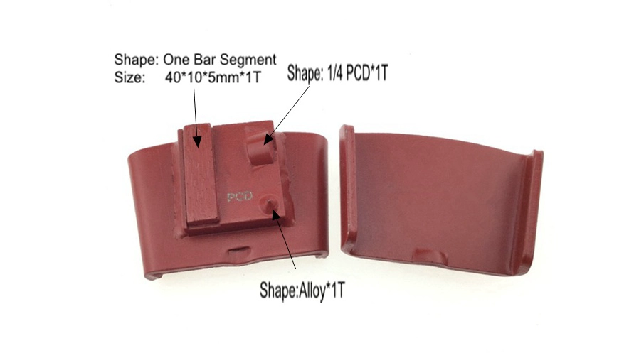 HTC Grinding Shoes PCD Diamond Polishing Pads With PCD And Alloy