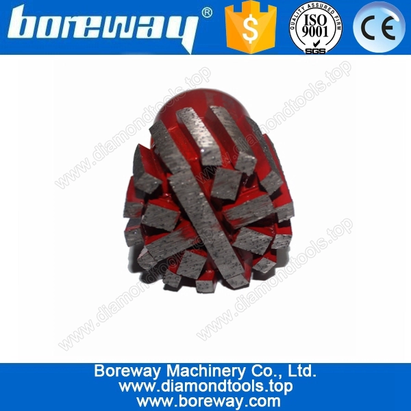 Segmented drum wheel with strengthen bottom