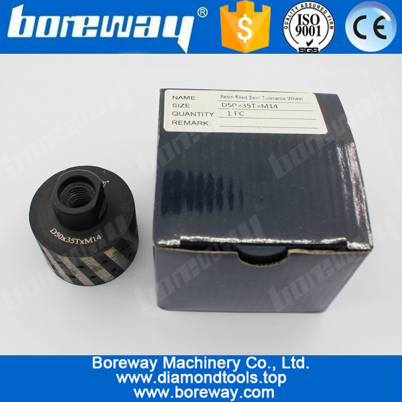 D50x35TxM14 Tolerance Diamond Drum Wheels For Grinding Counter Top