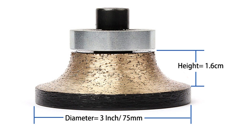 Diamond profiling wheel with M10 thread