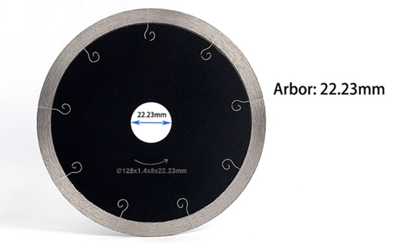 5 Inch hot pressed segments cutting disc