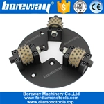 Boreway Superior Quality HTC 270MM 45S Teeth Diamond Litchi Surface Plate With 6 Roller Manufacturer