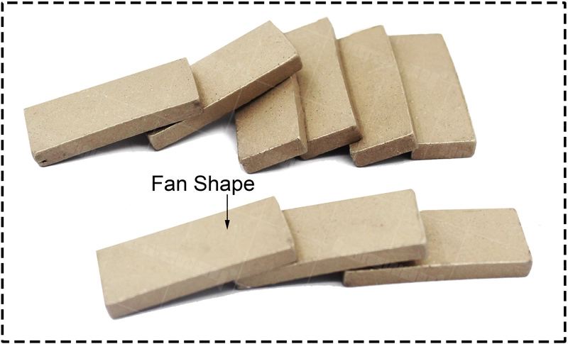 Wet Cutting Diamond Andesite Segment Cutting Tip For Desktop Cutting Machine 2