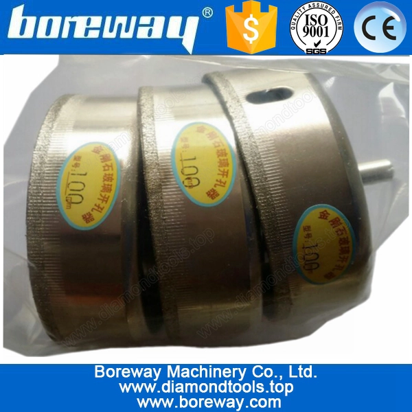 vacuum brazed drill bit for glass