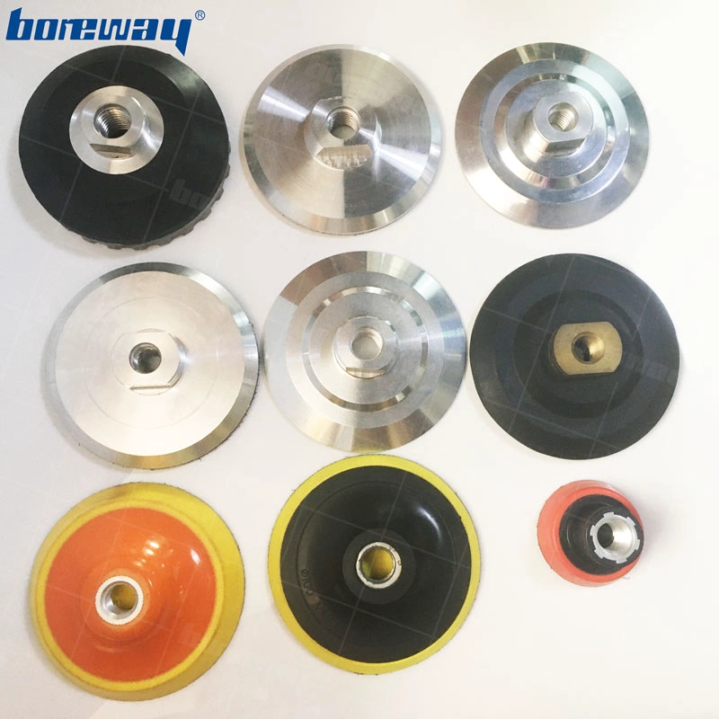 7 Inch 180mm Polishing Stone Aluminum Velcro Backer Polishing Stone Pad With M14 Connector Suppliers