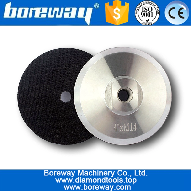 4inch Diamond Resin polishing pad M14 Aluminum Backer for Granite