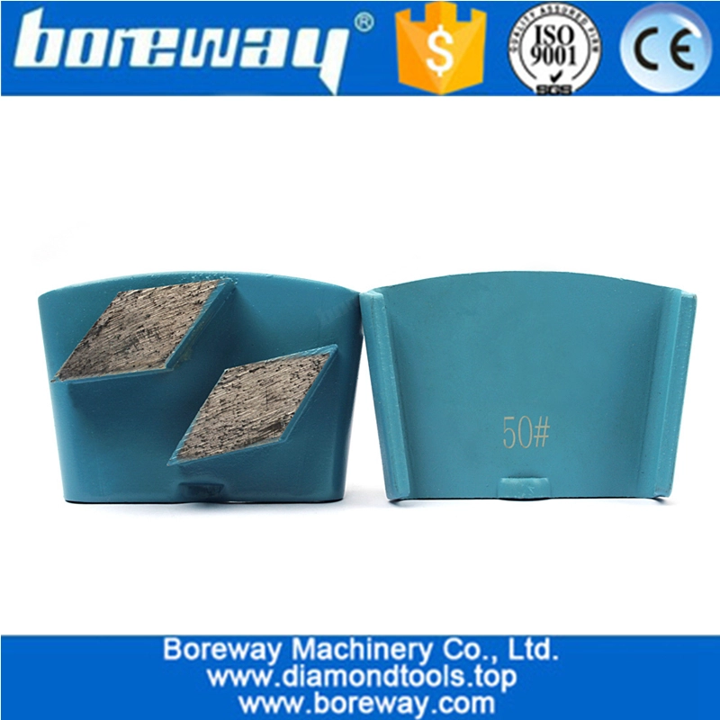 HTC Diamond Trapezoid  Grinding Disc Block Segment For Concrete Floor Coarse Polishing