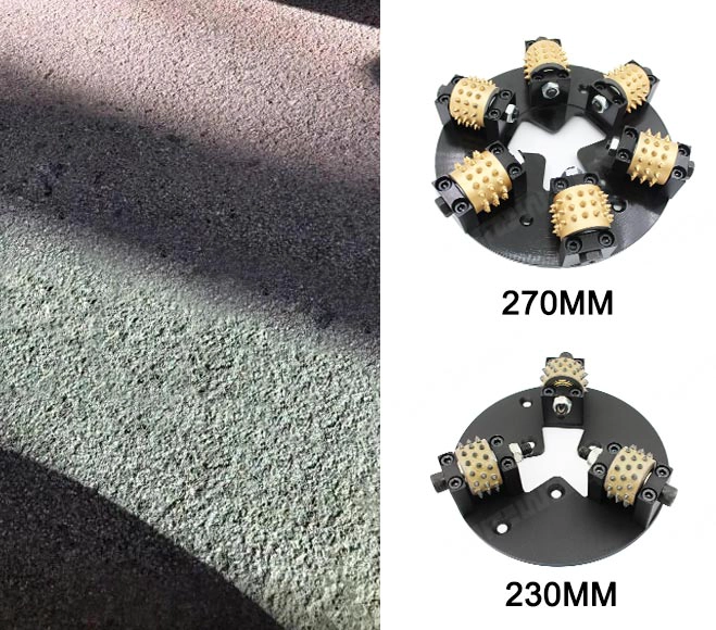 Professional Production 230mm Leaf Slot Bush Hammer Plates For Concrete HTC Floor Machine  