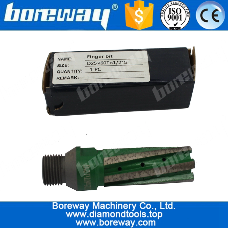 D25x60Tx1 / 2“G 大理石板沉孔磨削用手指钻
